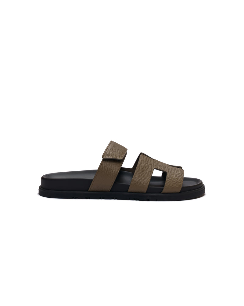 Hermès Chypre khaki sandal