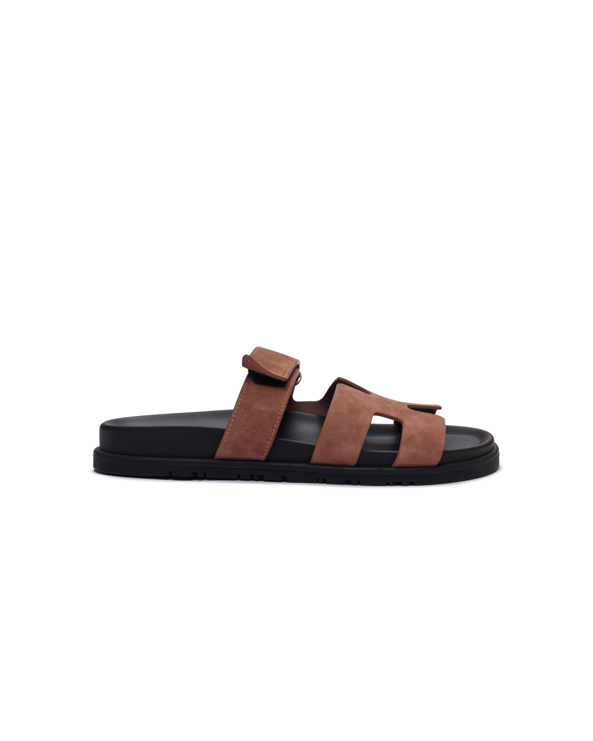 Hermès Chypre  burgundy sandal