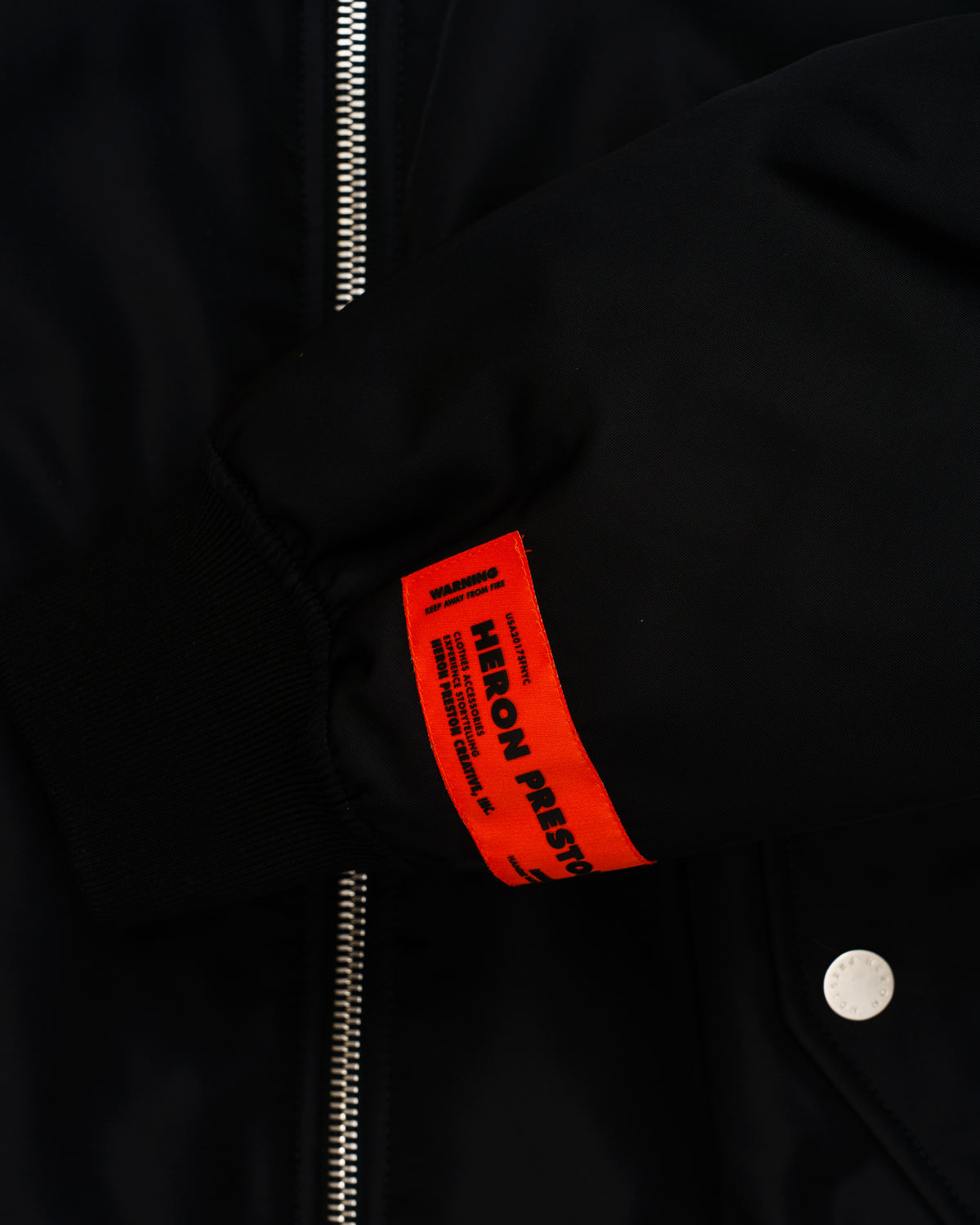 Heron Preston Bomber Jacket exRay patch