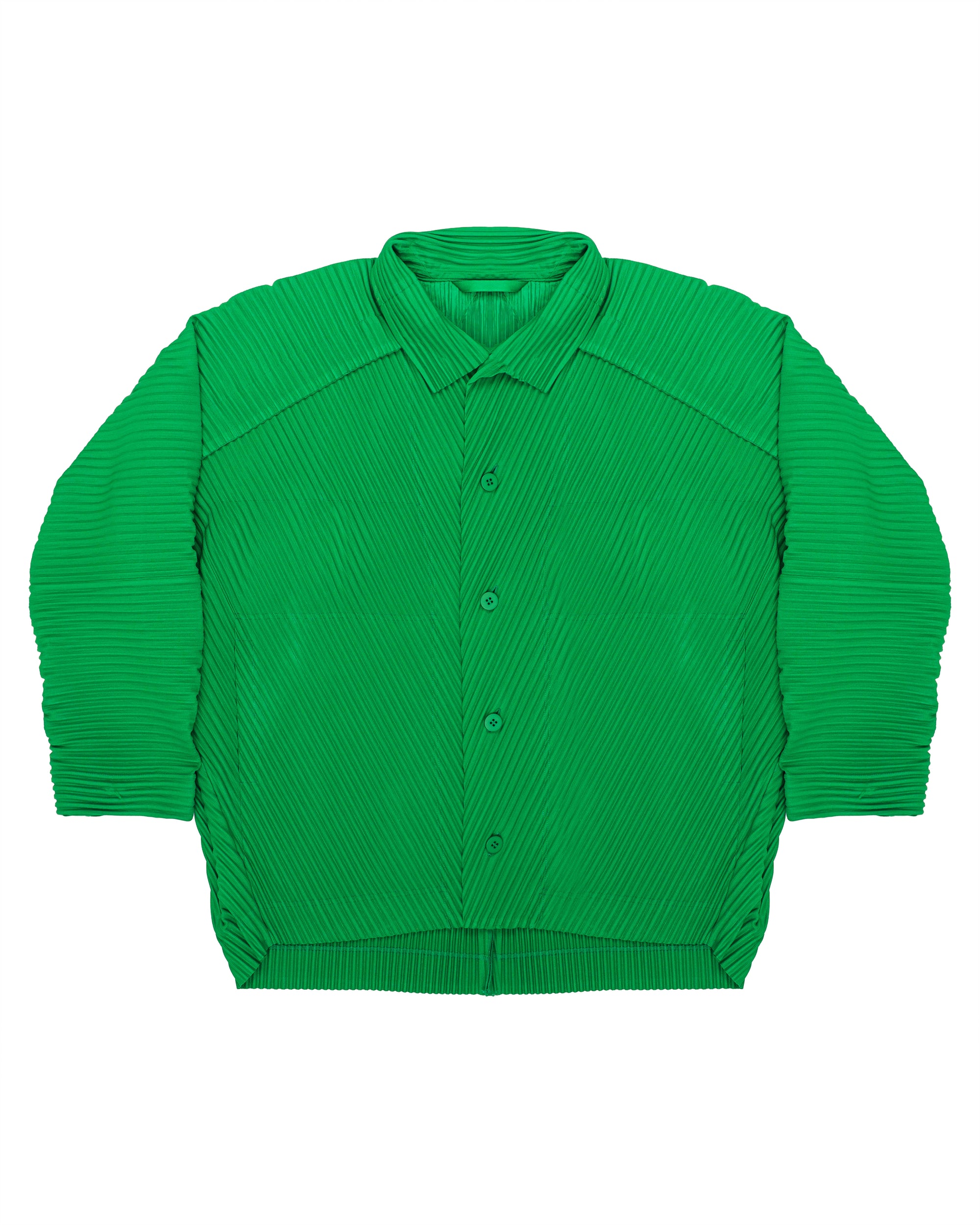 Issey Miyake pleats please green jacket