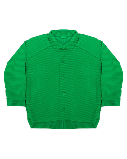 Issey Miyake pleats please green jacket