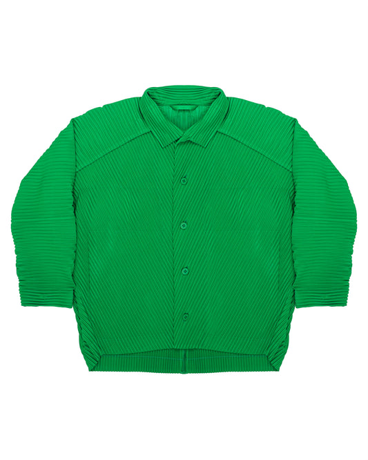 Issey Miyake pleats please green jacket