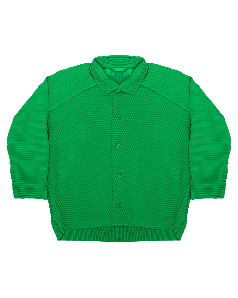 Issey Miyake pleats please green jacket thumbnail