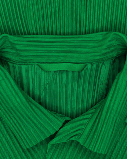 Issey Miyake pleats please green jacket Issey Miyake