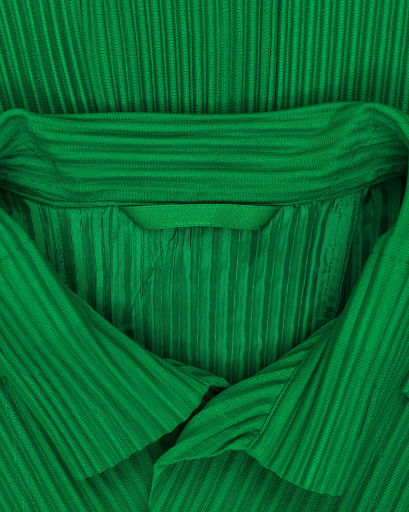 Issey Miyake pleats please green jacket thumbnail