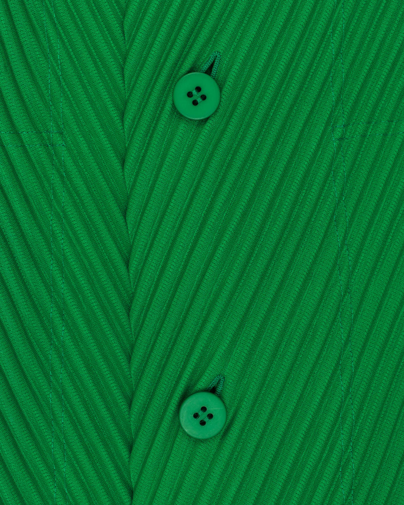 Issey Miyake pleats please green jacket thumbnail