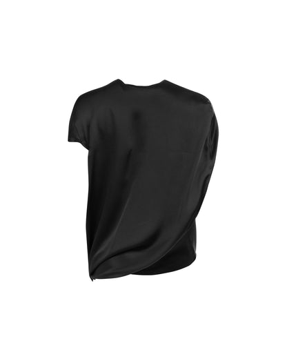 J.W. Anderson asymmetric bonded silk top