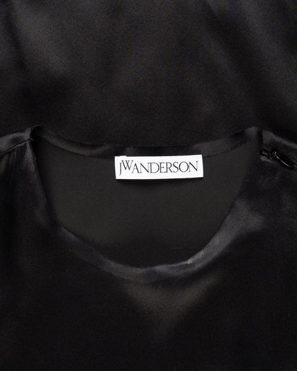 J.W. Anderson asymmetric bonded silk top