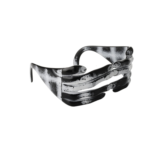 Jeremy Scott Distressed Blk Acetate Hands Frame sunglasses Jeremy Scott