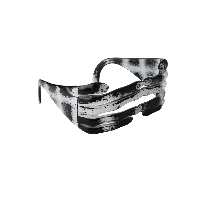 Jeremy Scott Distressed Blk Acetate Hands Frame sunglasses thumbnail