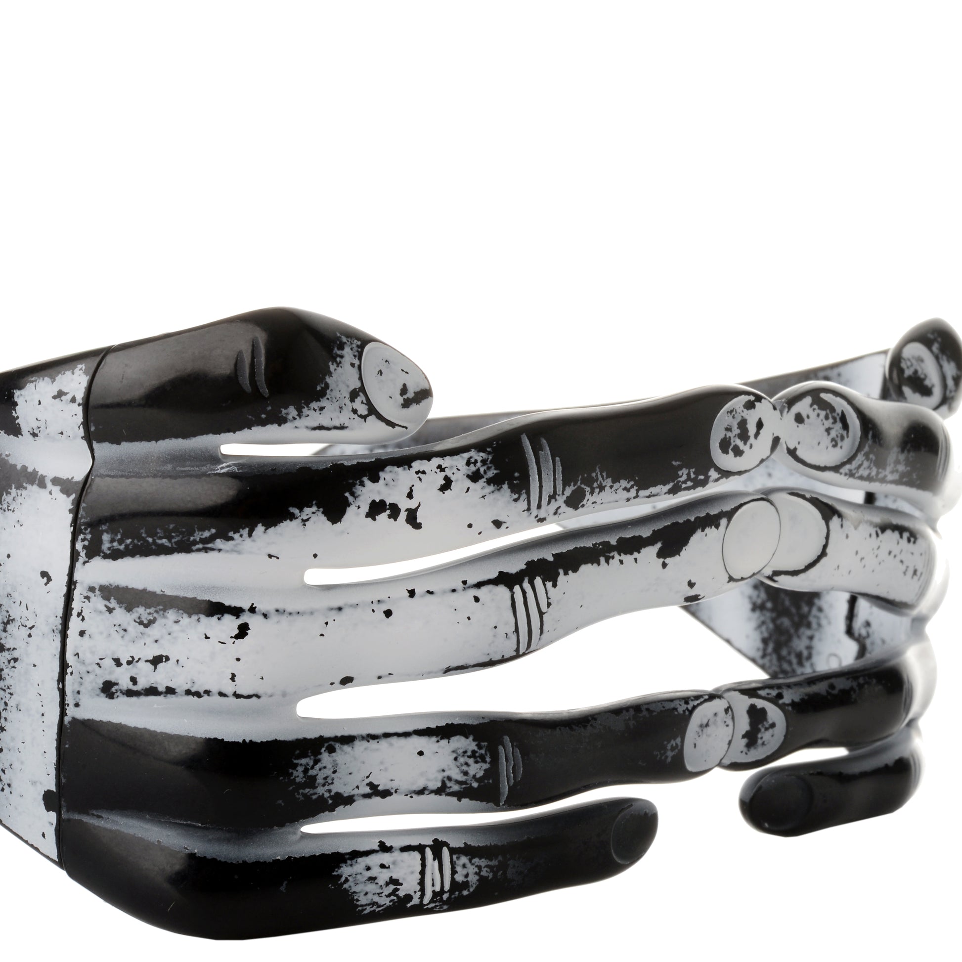 Jeremy Scott Distressed Blk Acetate Hands Frame sunglasses Jeremy Scott