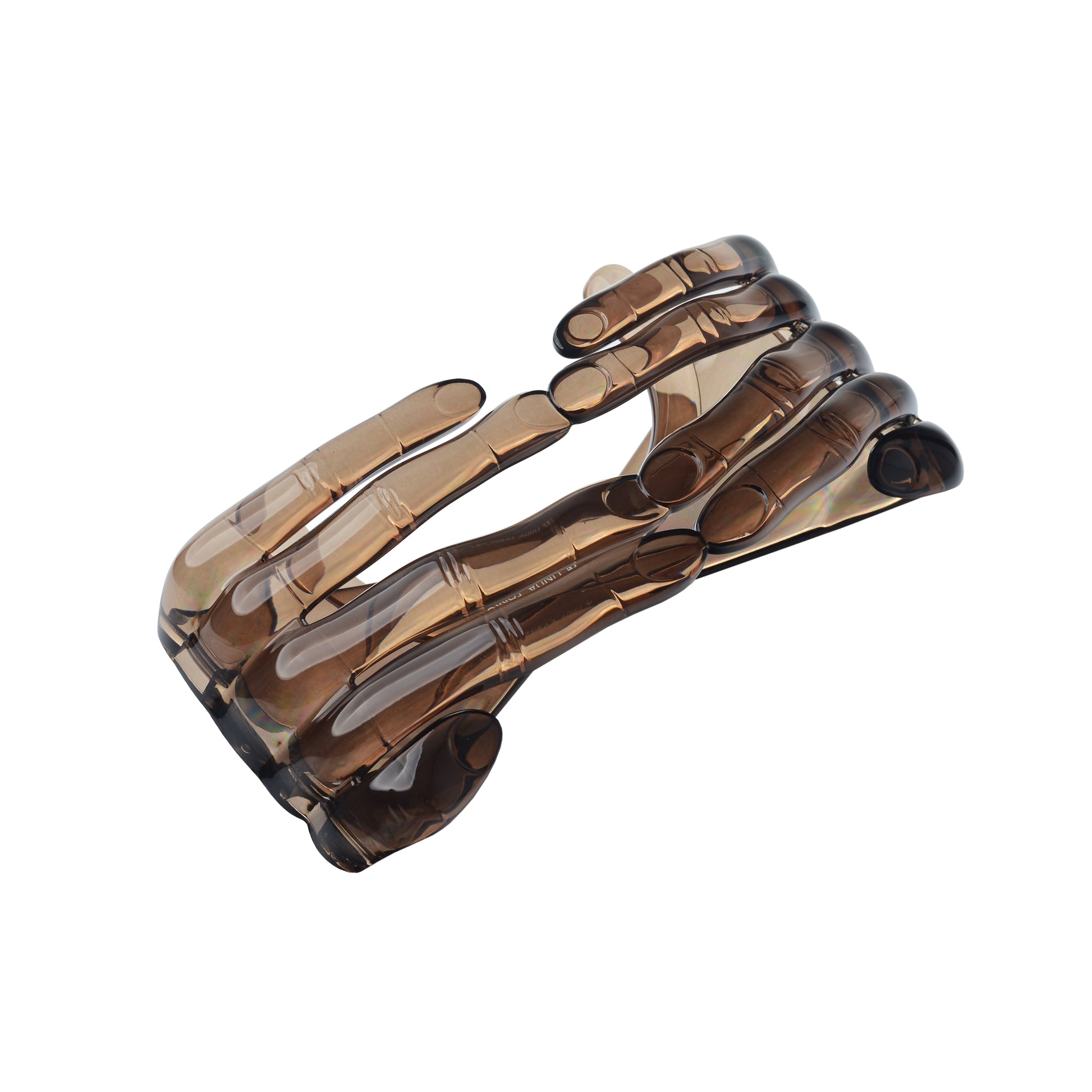 Jeremy Scott Clear Smoke Acetate Hands Frame sunglasses Jeremy Scott