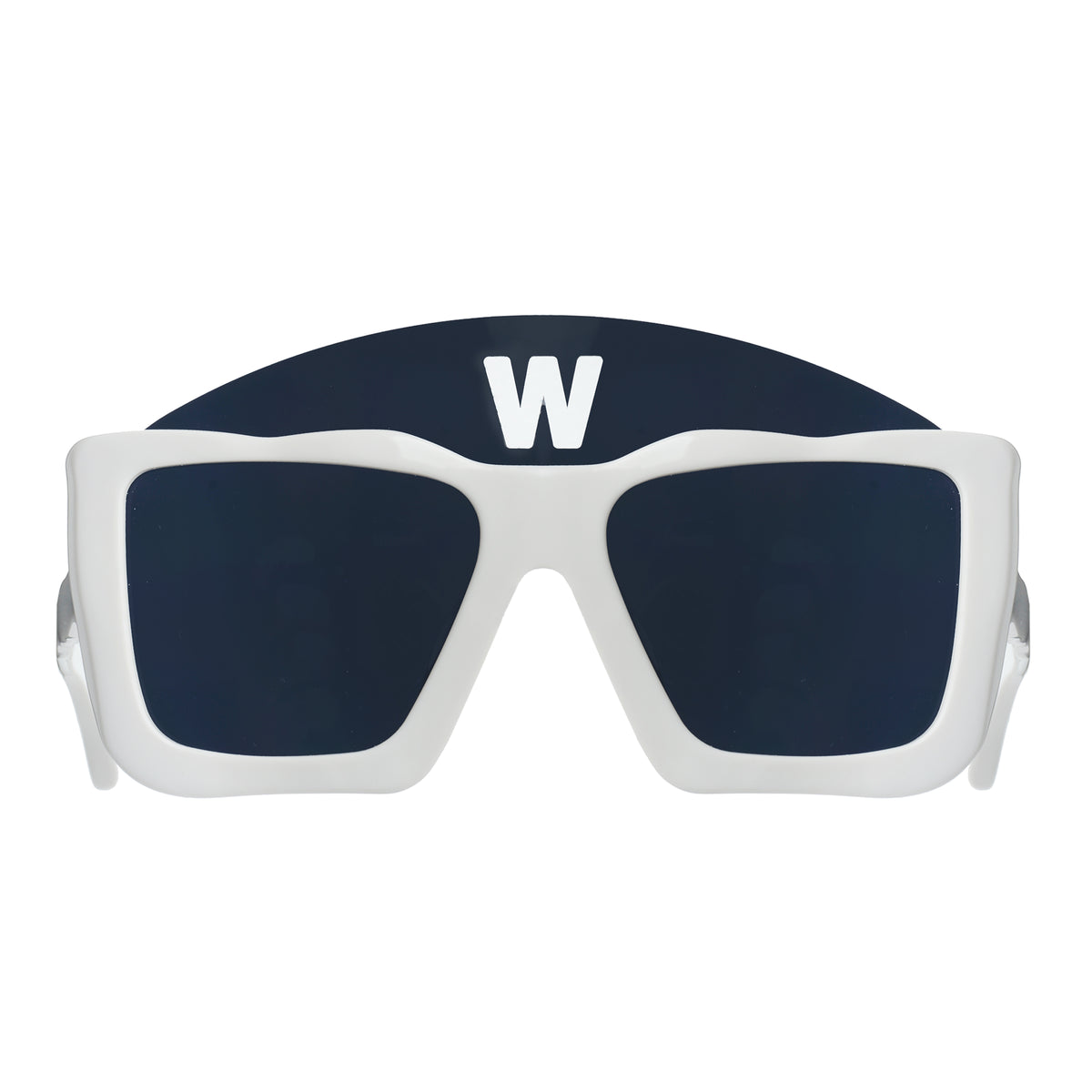 Walter Van Beirendonck SS2010 White Acetate Square Sunglasses