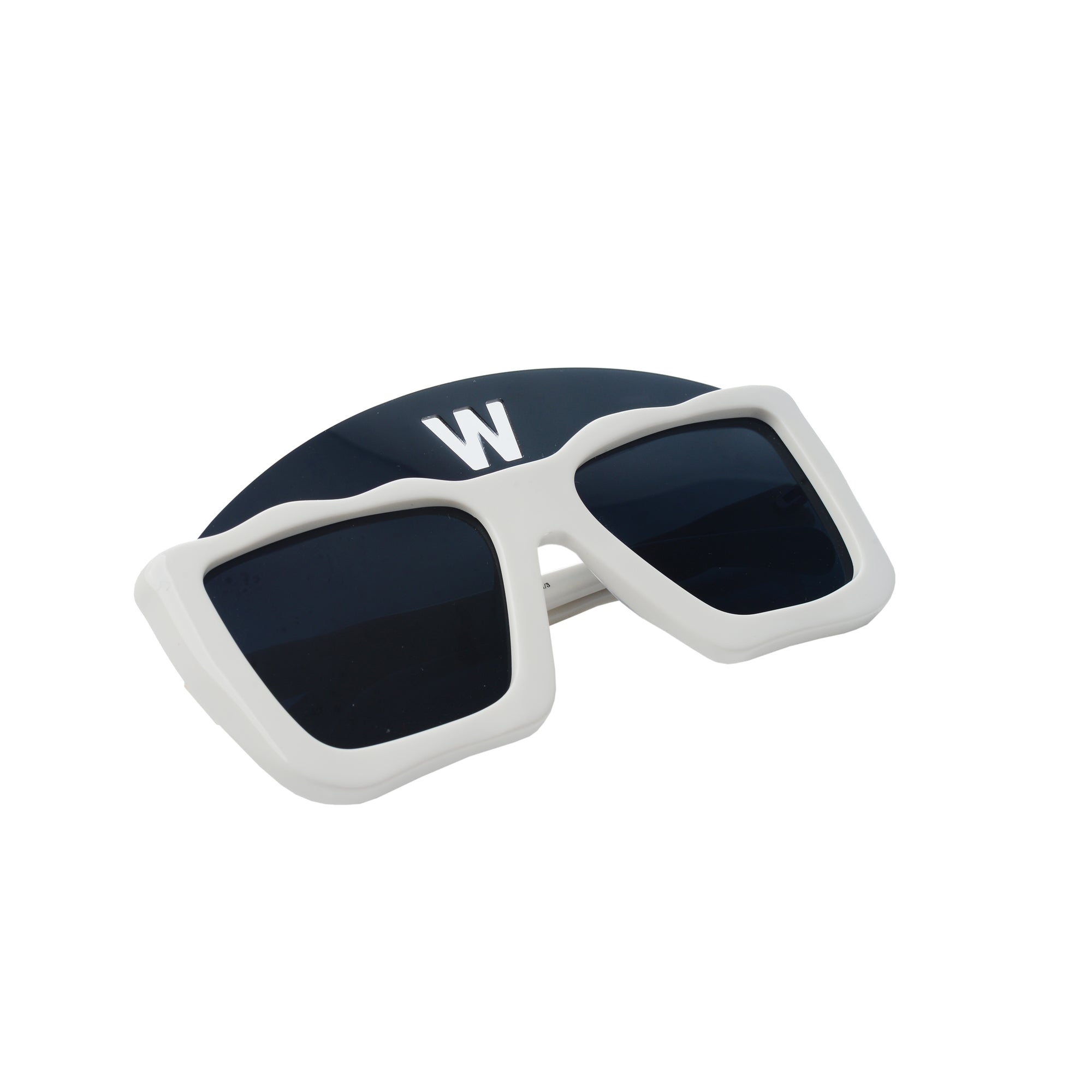 Walter Van Beirendonck SS2010 White Acetate Square Sunglasses