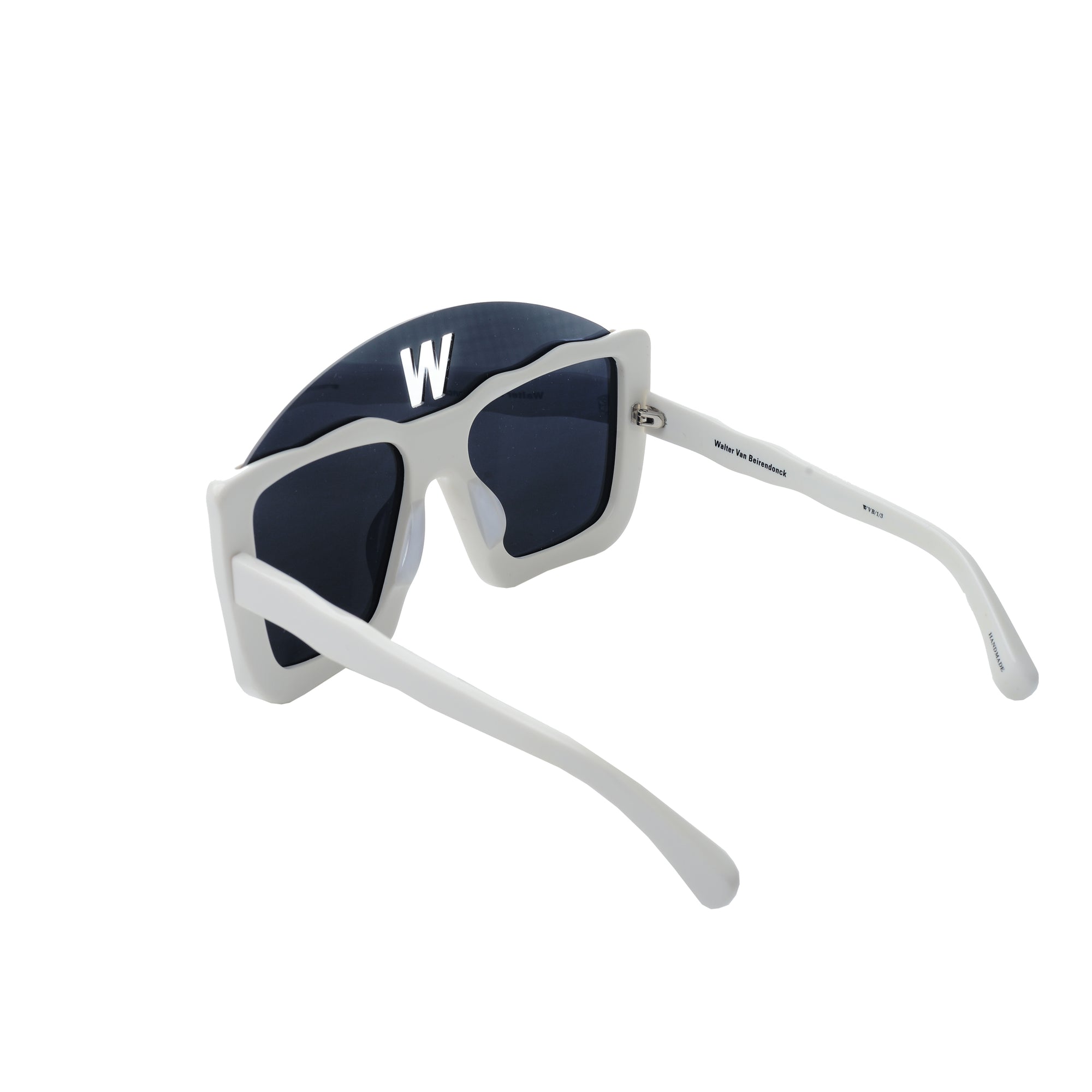 Walter Van Beirendonck SS2010 White Acetate Square Sunglasses