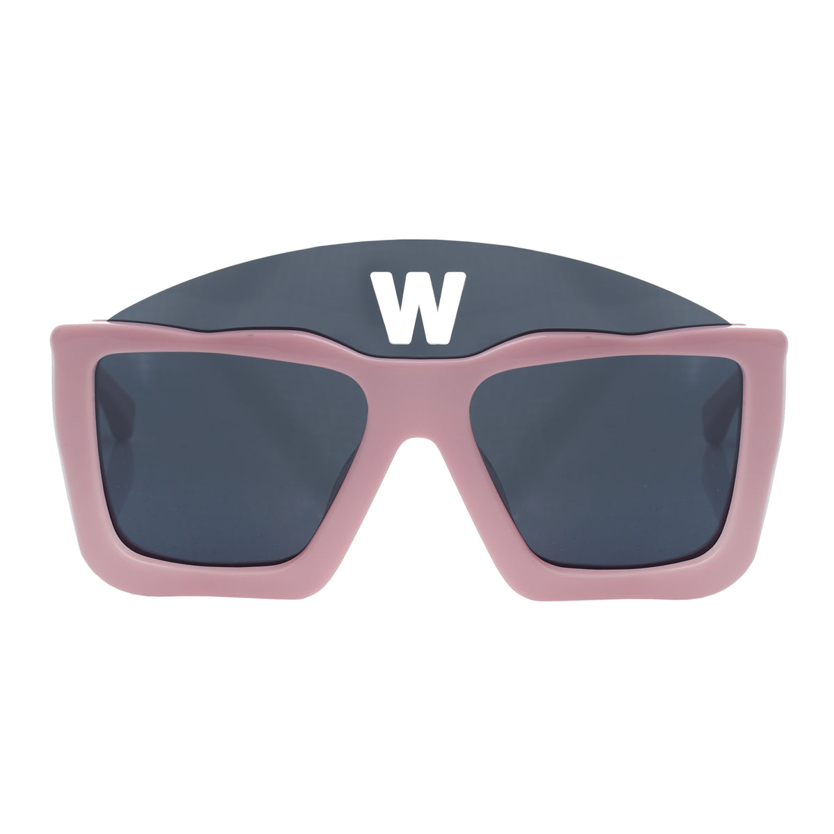 Walter Van Beirendonck Pink Acetate Square sunglasses
