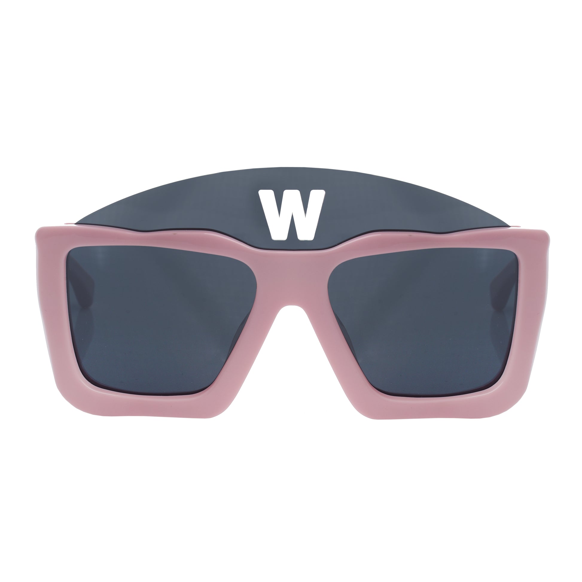 Walter Van Beirendonck Pink Acetate Square sunglasses Walter Van Beirendonck