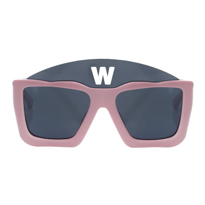 Walter Van Beirendonck Pink Acetate Square sunglasses Walter Van Beirendonck