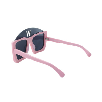 Walter Van Beirendonck Pink Acetate Square sunglasses Walter Van Beirendonck