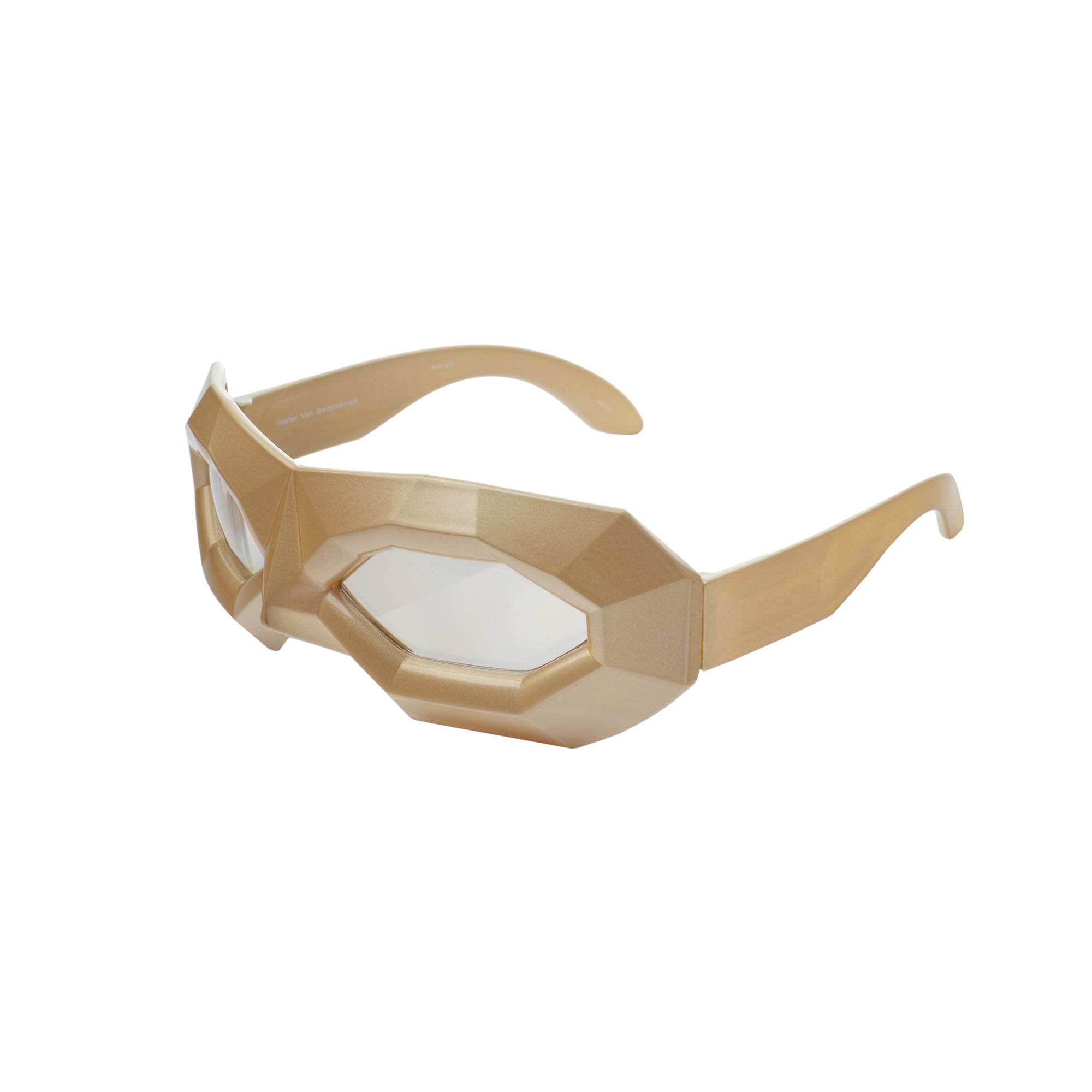 Walter Van Beirendonck SS2011 Copper Gold Diamond Sunglasses