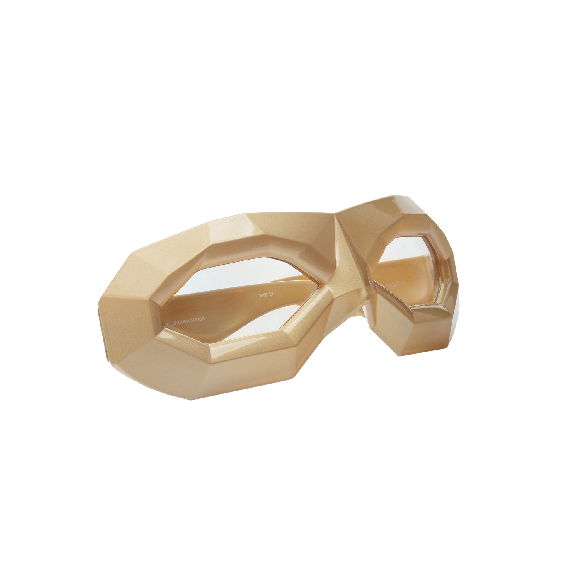 Walter Van Beirendonck SS2011 Copper Gold Diamond Sunglasses