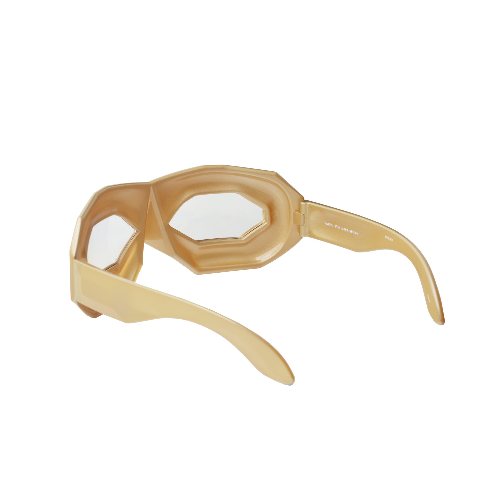 Walter Van Beirendonck SS2011 Copper Gold Diamond Sunglasses