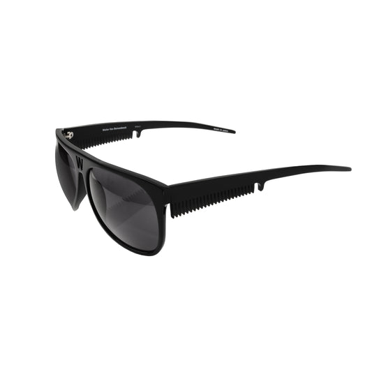 Walter Van Beirendonck Black Acetate Comb Detail sunglasses Walter Van Beirendonck