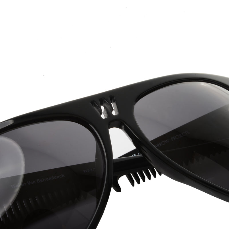 Walter Van Beirendonck Black Acetate Comb Detail sunglasses thumbnail