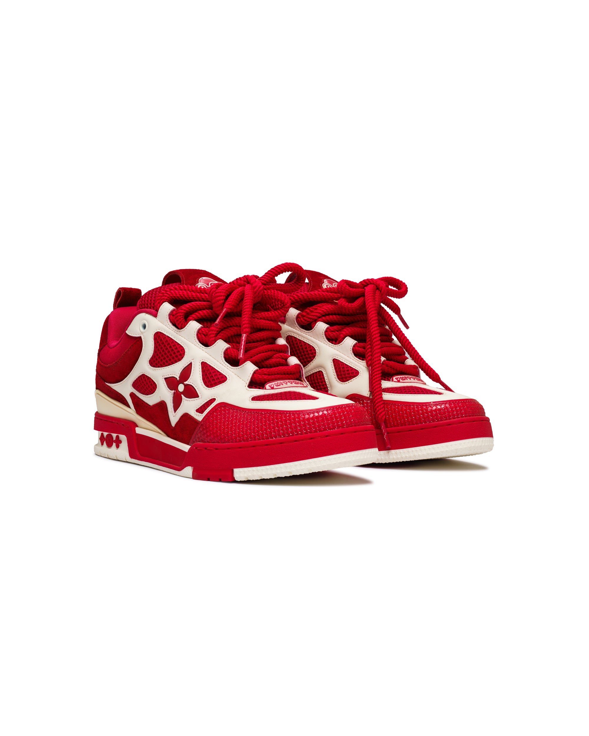 Louis Vuitton red skate trainers