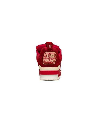Louis Vuitton red skate trainers