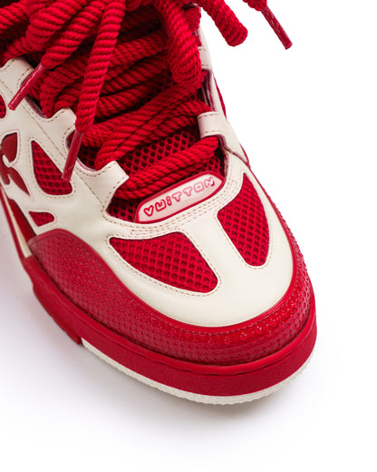 Louis Vuitton red skate trainers