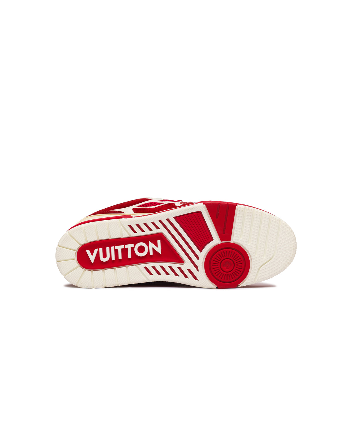 Louis Vuitton red skate trainers