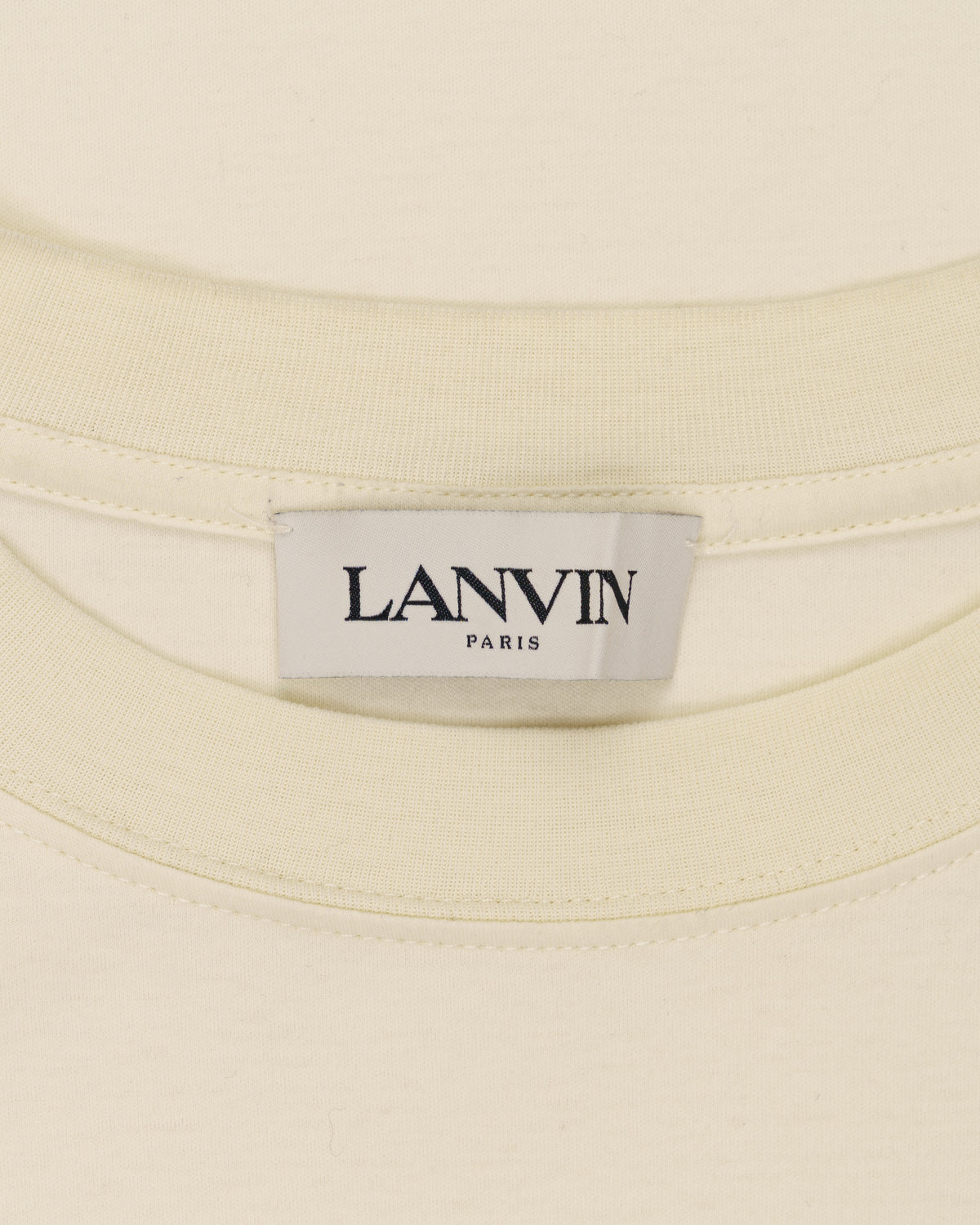 Lanvin Curb Lace beige oversized t-shirt