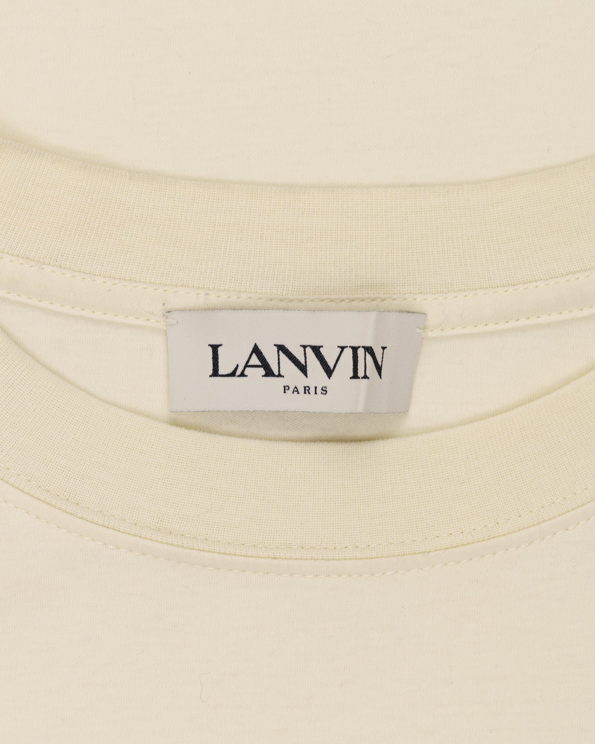 Lanvin Curb Lace beige oversized t-shirt