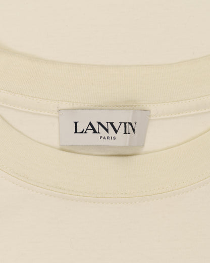 Lanvin Curb Lace beige oversized t-shirt