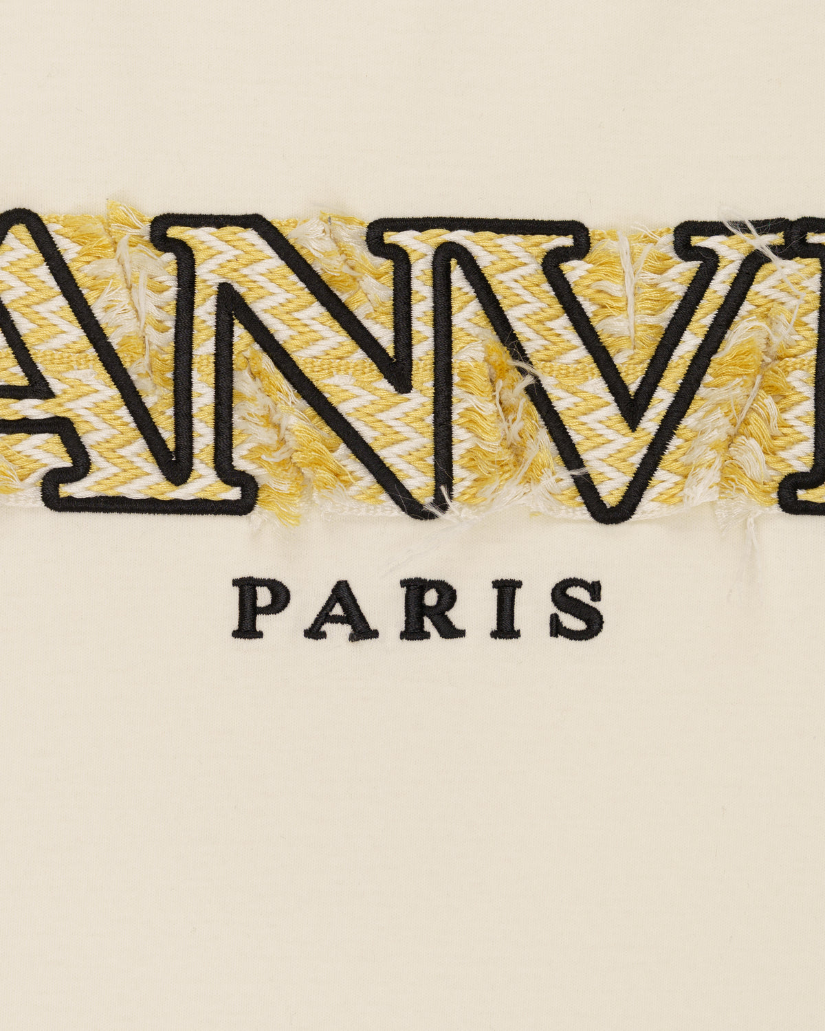 Lanvin Curb Lace beige oversized t-shirt
