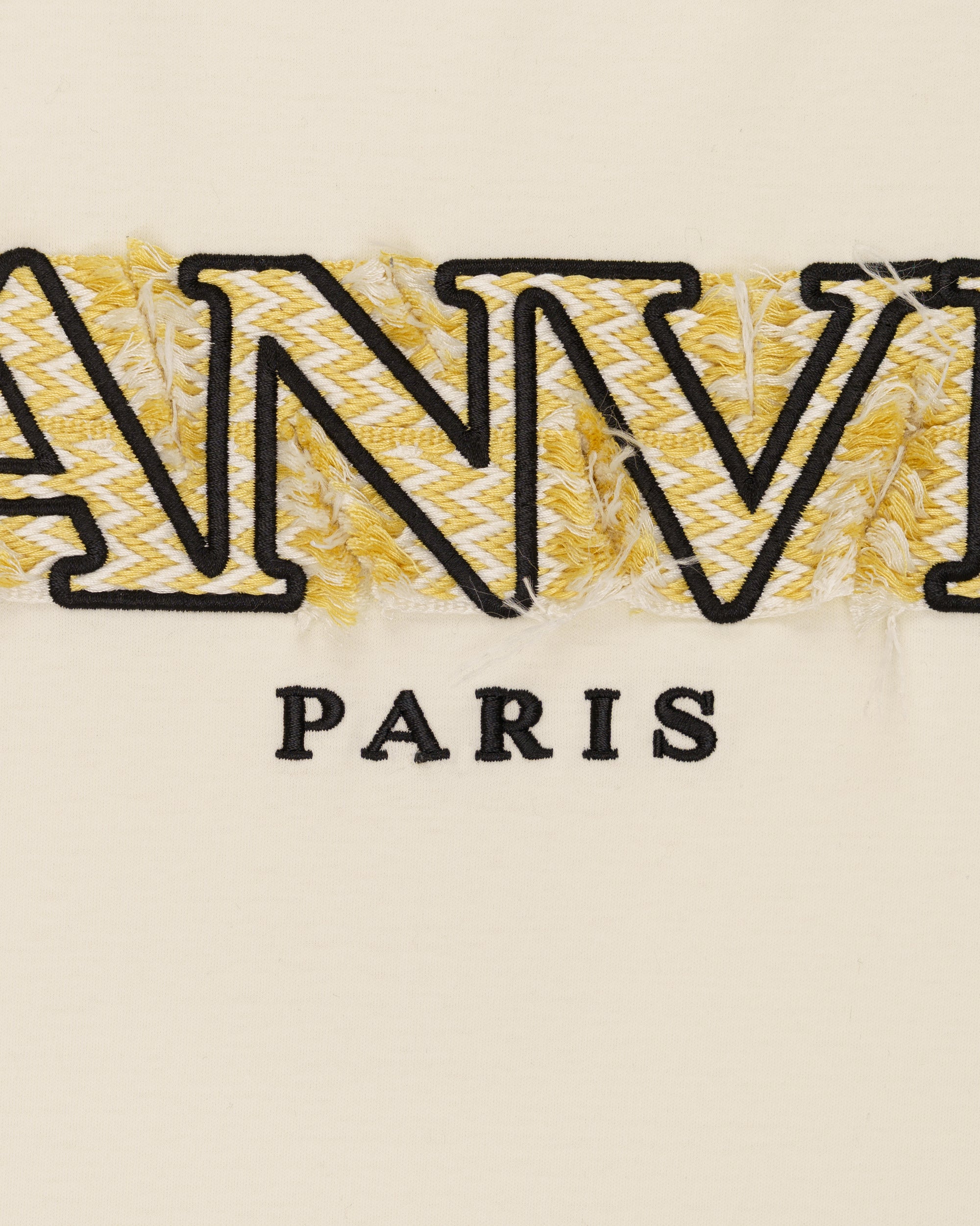Lanvin Curb Lace beige oversized t-shirt
