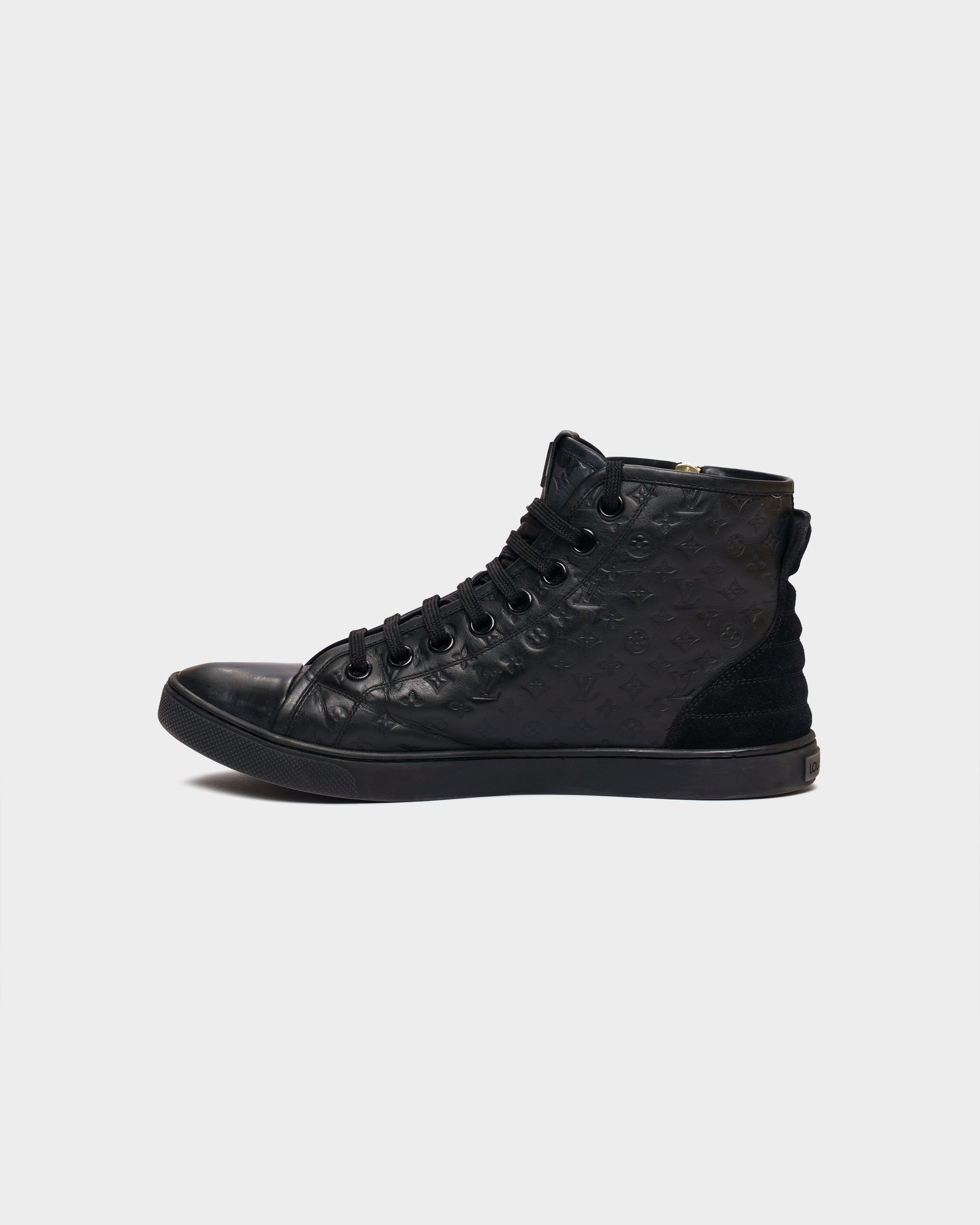Louis Vuitton Monogram Empreinte High Top Sneaker Black