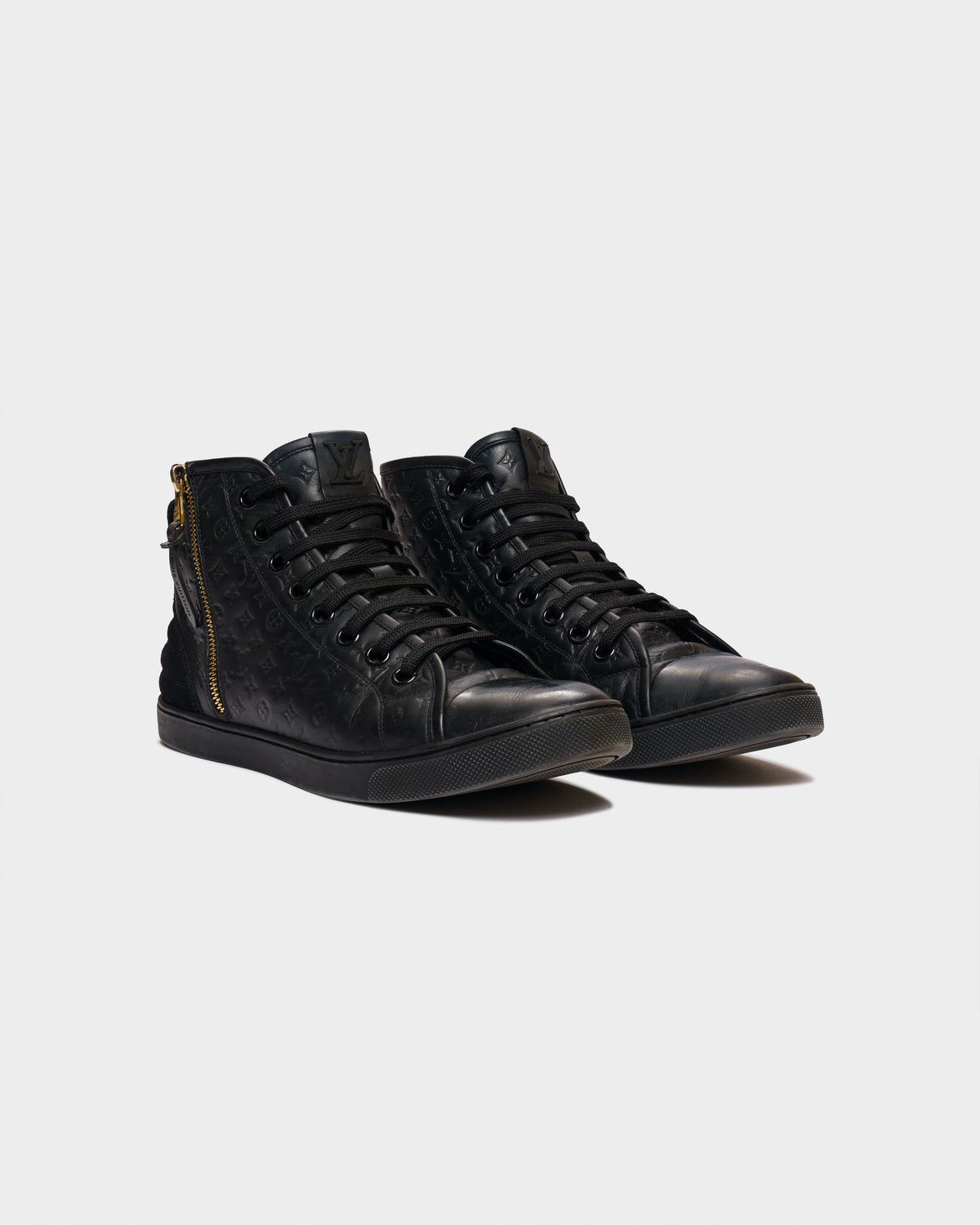 Louis Vuitton Monogram Empreinte High Top Sneaker Black