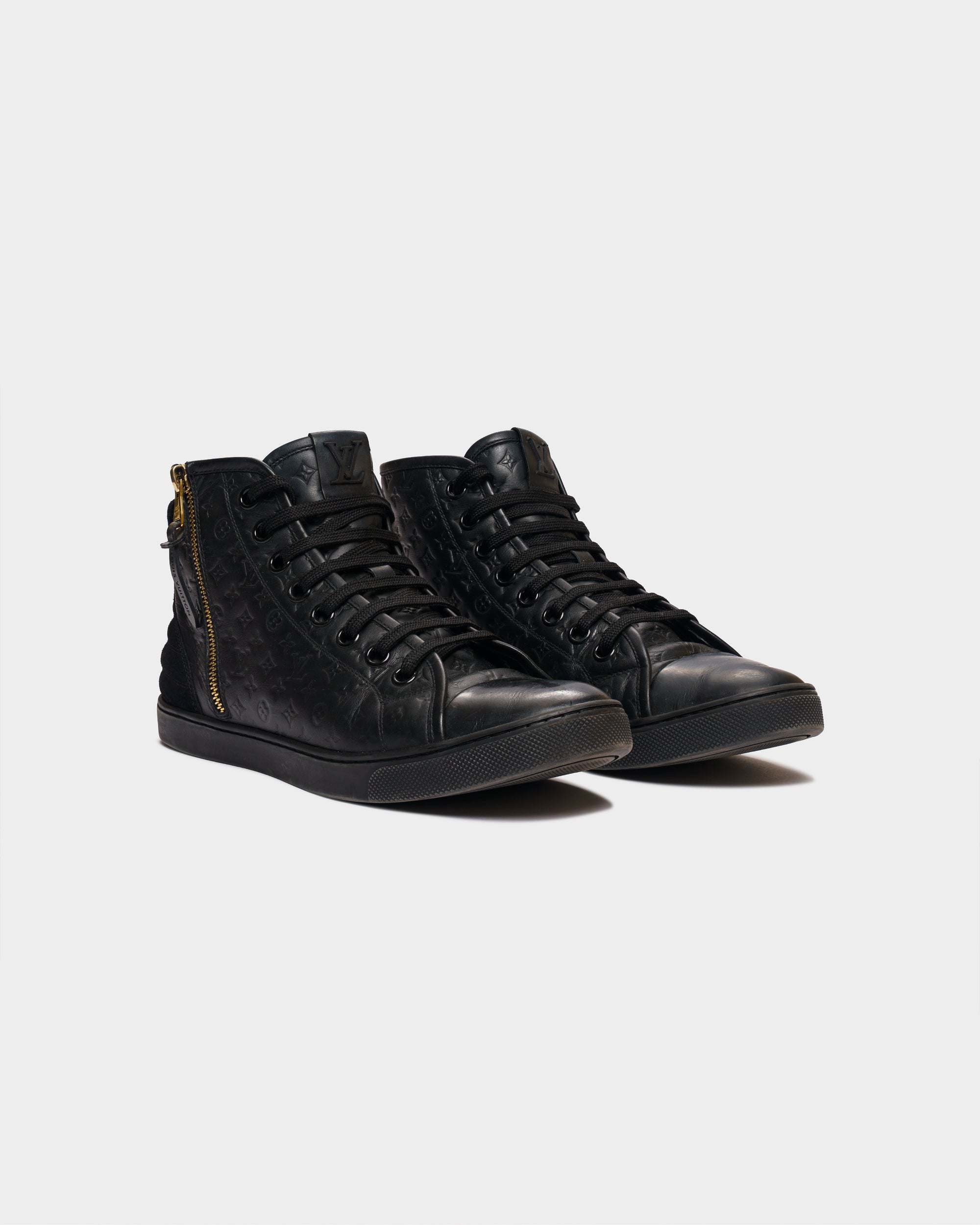 Louis Vuitton Monogram Empreinte High Top Sneaker Black