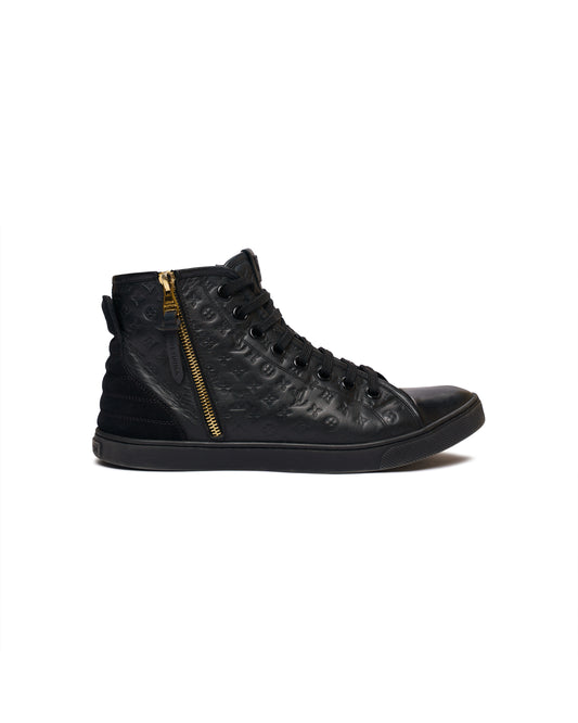 Louis Vuitton Monogram Empreinte High Top Sneaker Black