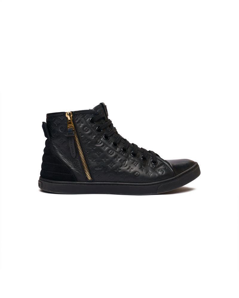 Louis Vuitton Monogram Empreinte High Top Sneaker Black thumbnail