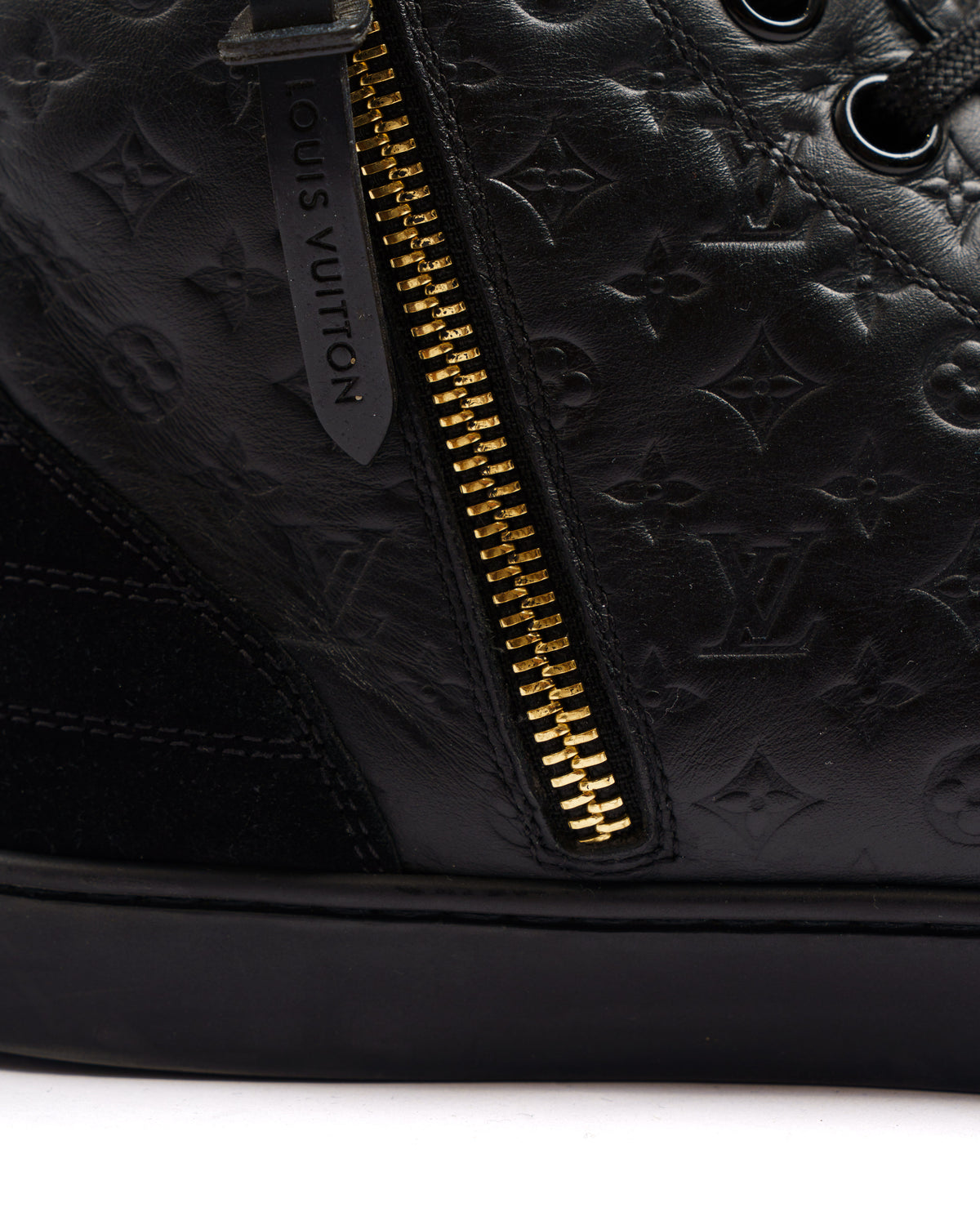 Louis Vuitton Monogram Empreinte High Top Sneaker Black