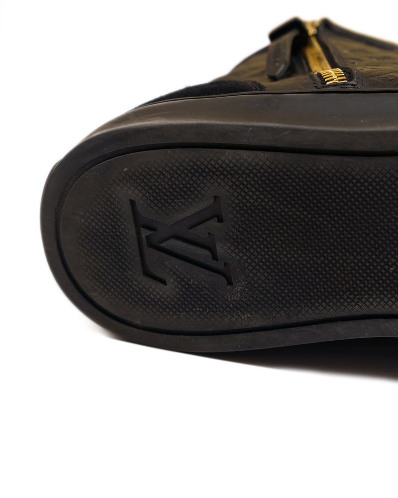 Louis Vuitton Monogram Empreinte High Top Sneaker Black thumbnail