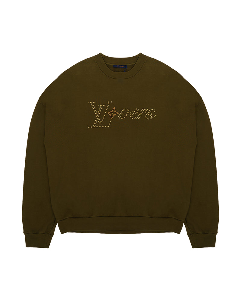 Louis Vuitton lovers khaki crewneck thumbnail