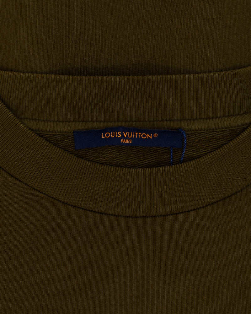 Louis Vuitton lovers khaki crewneck thumbnail