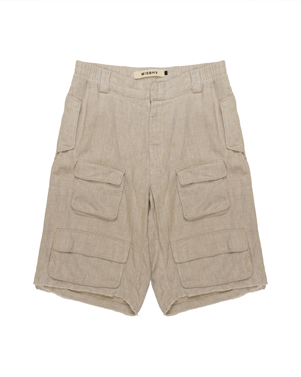 MISBHV linen multipocket cargo shorts