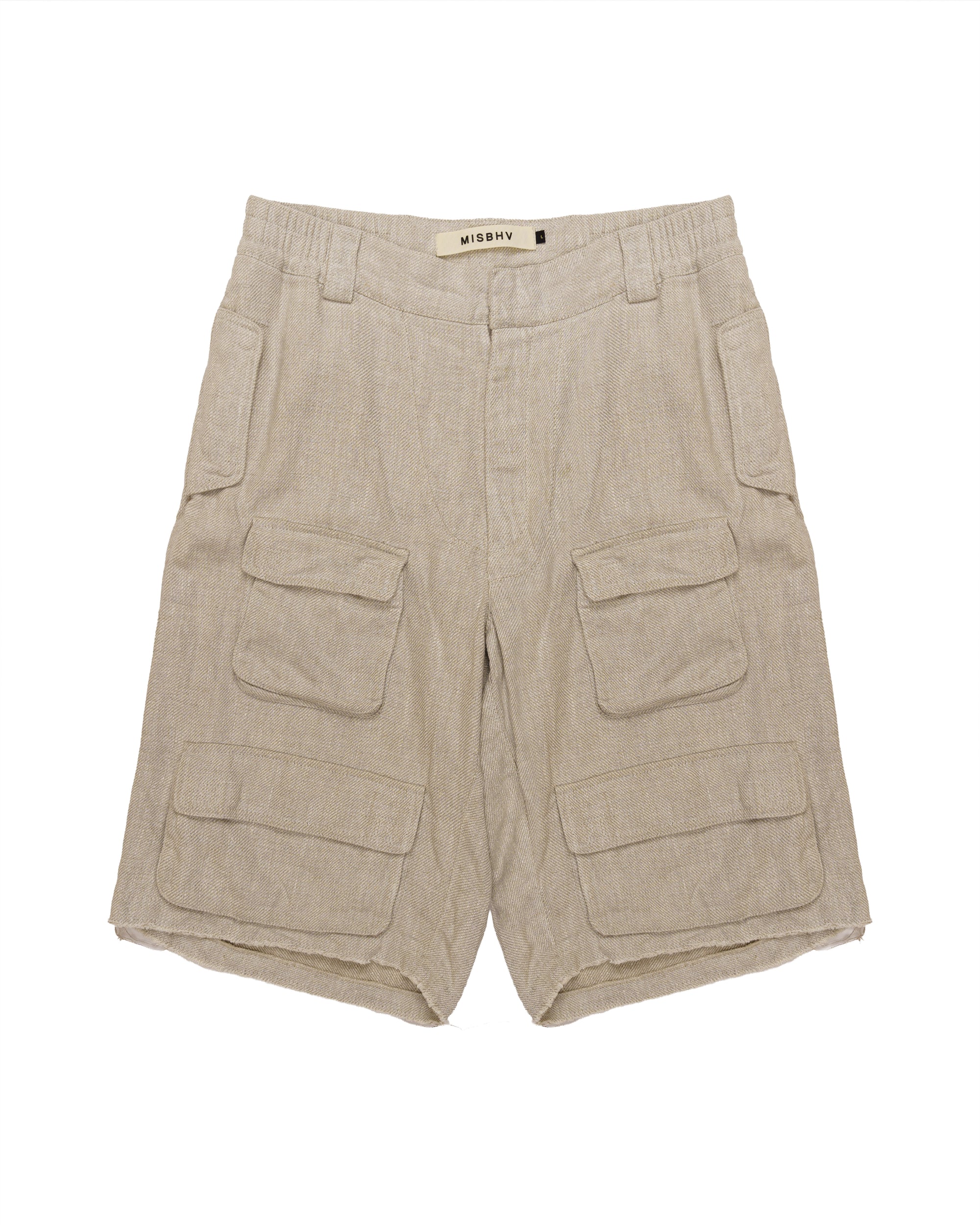 MISBHV linen multipocket cargo shorts