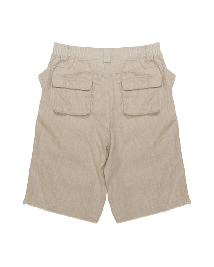 MISBHV linen multipocket cargo shorts