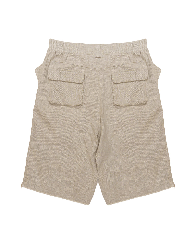 MISBHV linen multipocket cargo shorts thumbnail